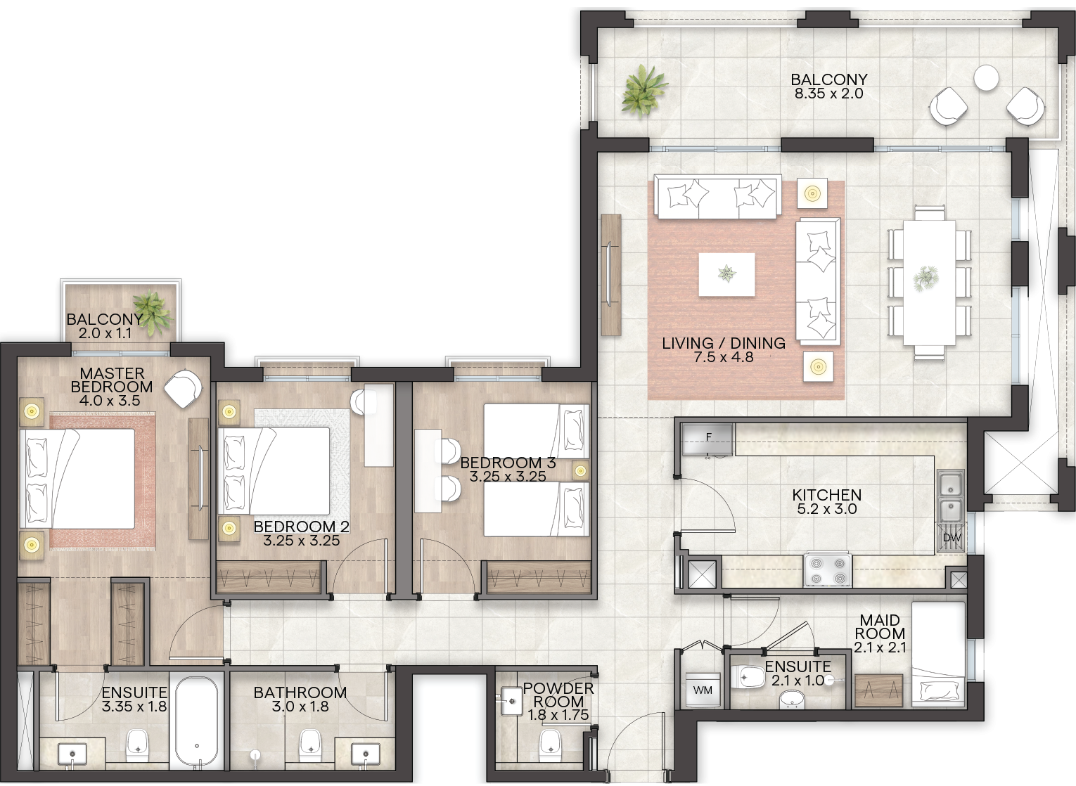 Bloom Living Granada -  3 BR Apartment - Type C - Floor Plan.png