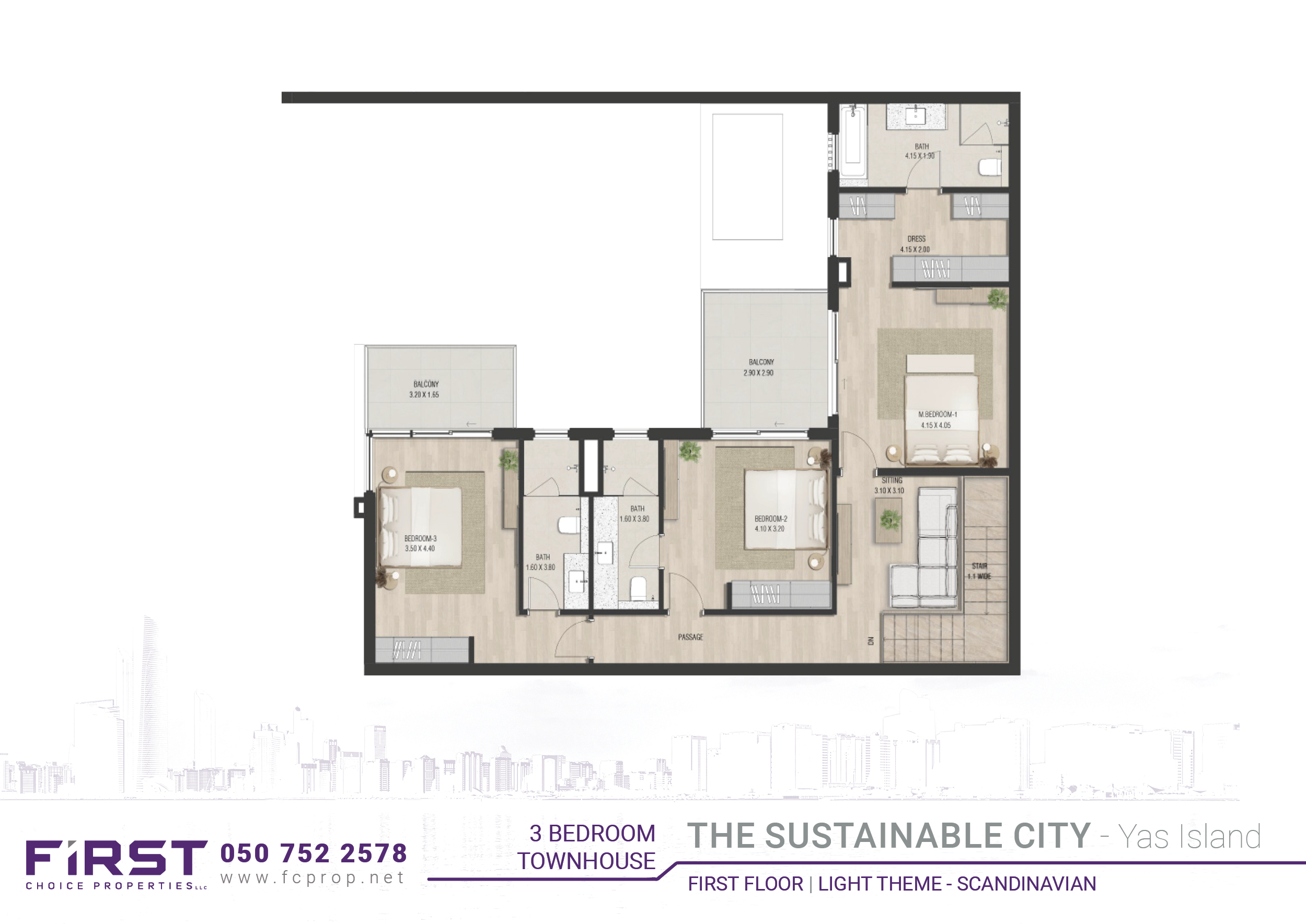 SUSTAINABLE CITY FLOOR PLAN  - 3 Bedroom Townhouse - First Floor.jpg