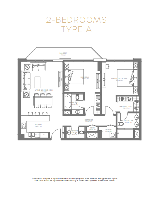 Floor Plan 2 Bedroom - Type A.PNG
