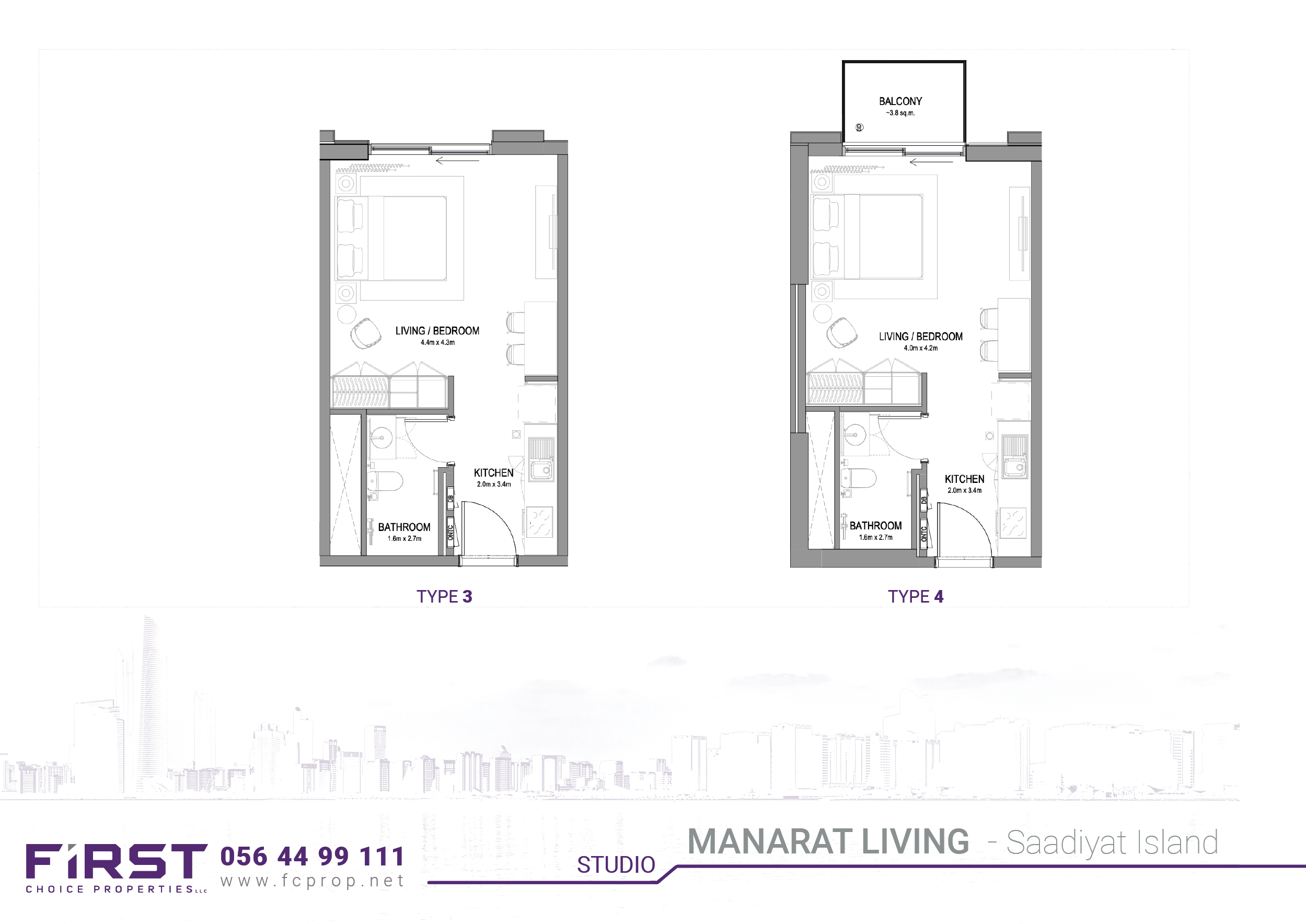 MANARAT LIVING -  Floor Plan - Studio Type 3, 4.jpg