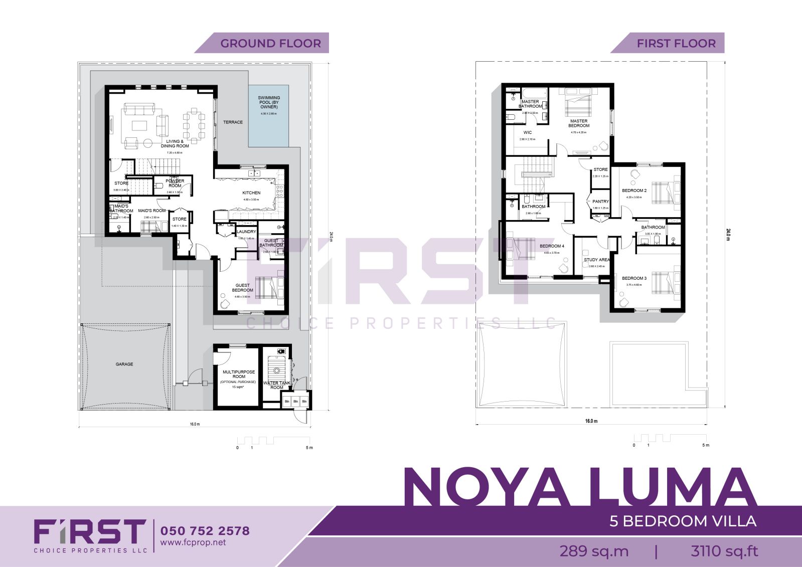 Floor Plan of 5 Bedroom Villa in Noya Luma Yas Island Abu Dhabi UAE 289 sq.m 3110 sq.ft.jpg