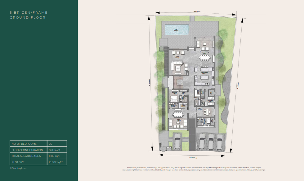 Floor Plan 5 BR Villa Zen - Frame - GROUND FLOOR.PNG