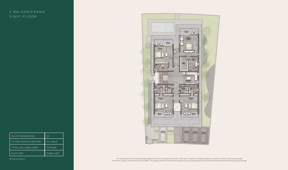 Floor Plan 5 BR Villa Zen - Frame - FIRST FLOOR.PNG